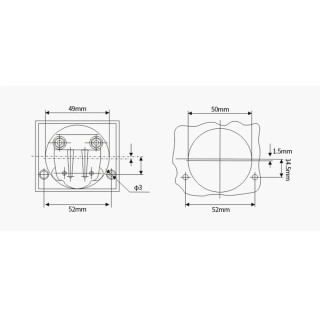 ZKLabs CO2 Laser Ammeter HUA 85C1 30 mA 50 mA